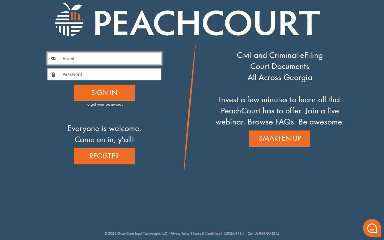 Camden County case search through PeachCourt